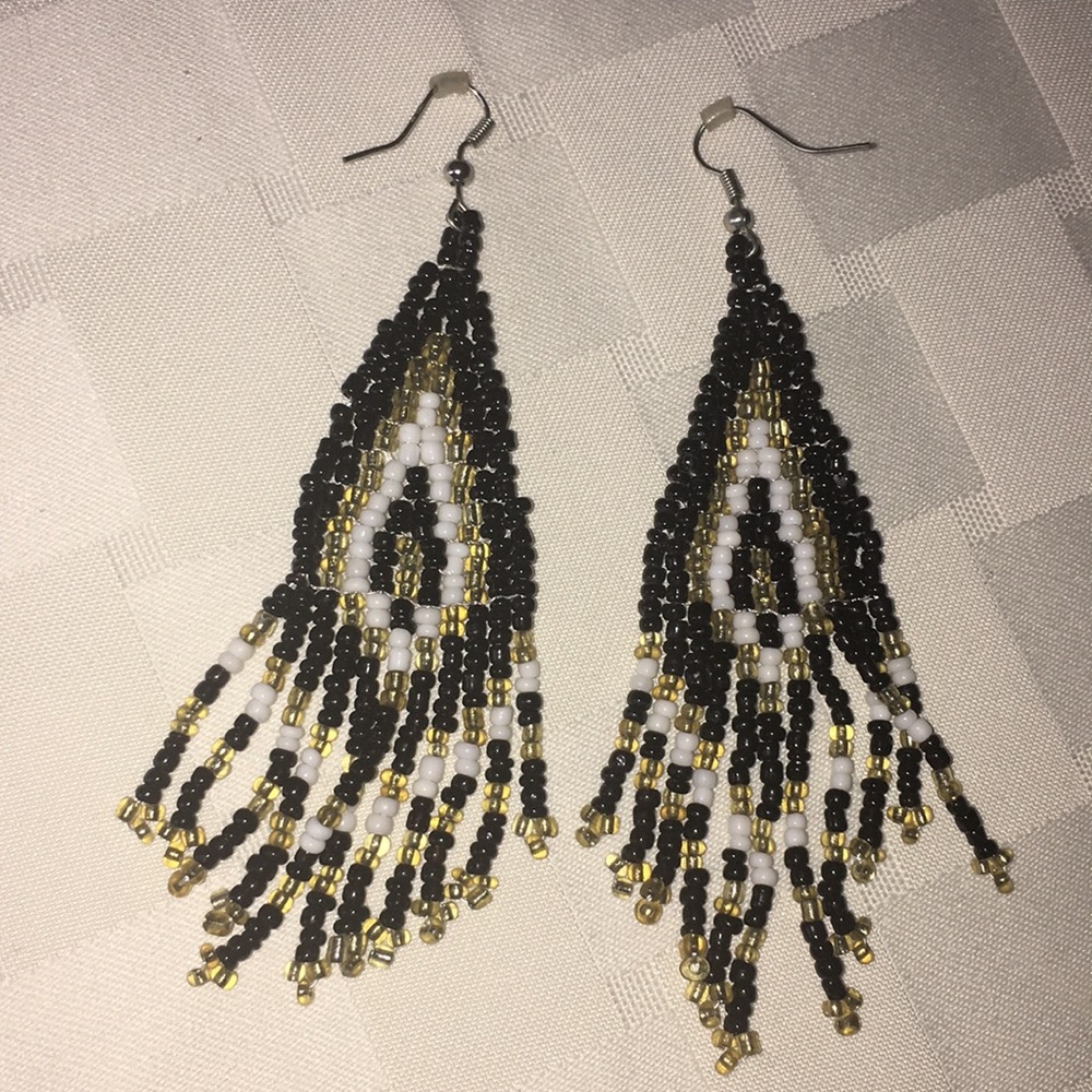 Aztec Beaded Earrings